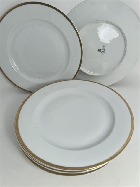 off white china with gold trim